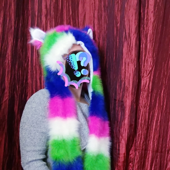 Unique Tye Dye cat hat with built in hand pocket! - Picture 2 of 7